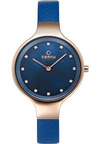 OBAKU - Zegarek damski Obaku Denmark V173LXVLRA niebieski. Kolor: niebieski #1
