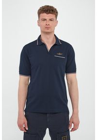 Aeronautica Militare - Polo męskie z haftem AERONAUTICA MILITARE. Typ kołnierza: polo. Wzór: haft #2