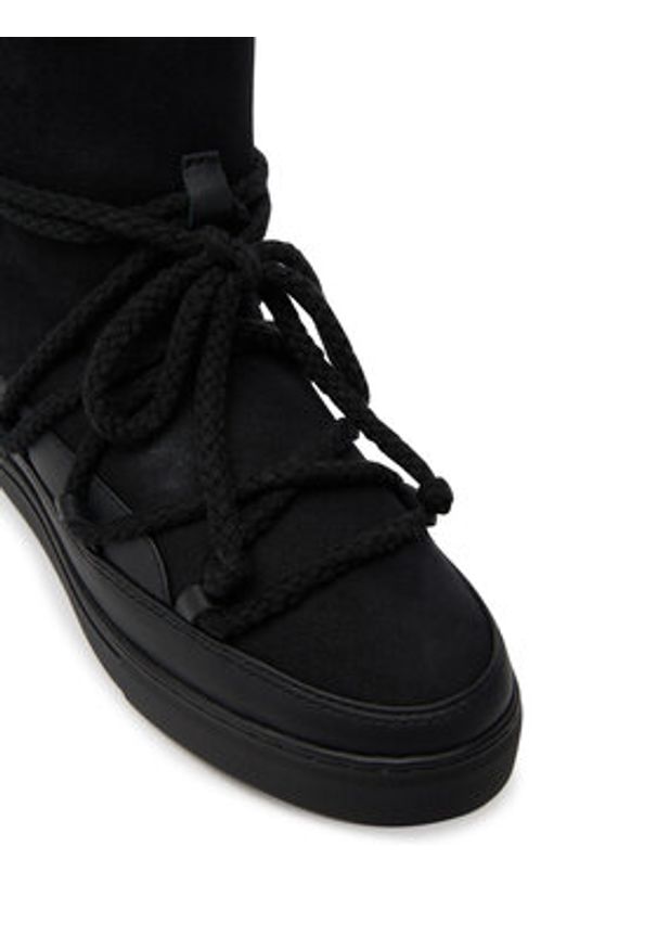 Inuikii Śniegowce Classic Wedge 1001.004.0042 Czarny. Kolor: czarny. Materiał: zamsz, skóra
