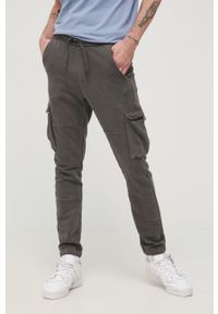Only & Sons spodnie bawełniane męskie kolor szary gładkie. Kolor: szary. Materiał: bawełna. Wzór: gładki