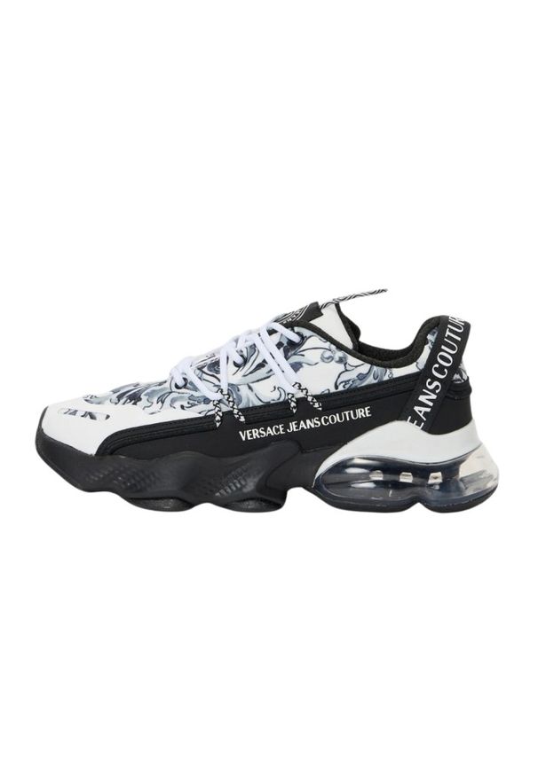 Versace Jeans Couture - VERSACE JEANS COUTURE Białe męskie sneakersy Fondo Nomo Dis. 15, Rozmiar 41. Kolor: biały