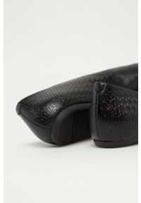 Wojas - Baleriny skórzane. Nosek buta: okrągły. Kolor: czarny. Materiał: skóra #2