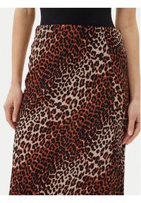 Pieces Spódnica midi Nya 17147811 Brązowy Regular Fit. Kolor: brązowy. Materiał: wiskoza #8