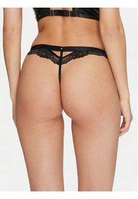 Hunkemöller Stringi Talia 204569 Czarny. Kolor: czarny. Materiał: syntetyk