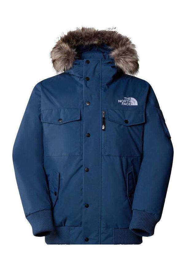 Kurtka turystyczna męska The North Face M Recycled Gotham Jacket. Kolor: niebieski. Sport: turystyka piesza