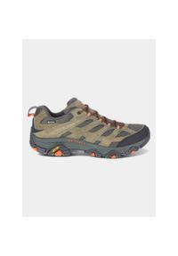 Buty turystyczne męskie Merrell Moab 3 GTX. Kolor: zielony. Materiał: skóra. Szerokość cholewki: normalna. Technologia: Gore-Tex