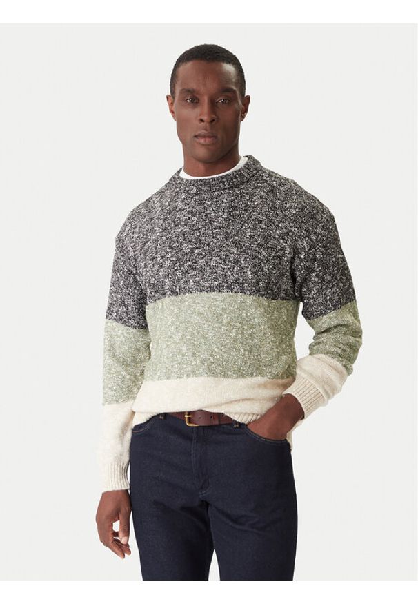 Mustang Sweter Elwood 1016851 Kolorowy Regular Fit. Materiał: syntetyk, bawełna. Wzór: kolorowy