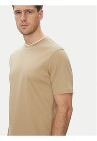 BOSS T-Shirt H-Thompson 59 50524998 Beżowy Regular Fit. Kolor: beżowy. Materiał: bawełna #4