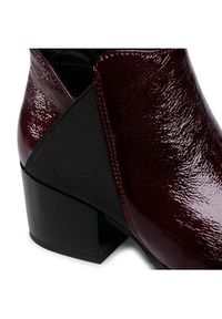 Lasocki Botki 70814-01 Bordowy. Kolor: czerwony. Materiał: lakier, skóra #6