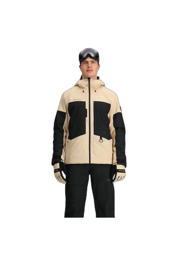 OBERMEYER - Kurtka narciarska Obermeyer Cirque. Kolor: beżowy. Materiał: materiał. Sezon: zima. Sport: narciarstwo