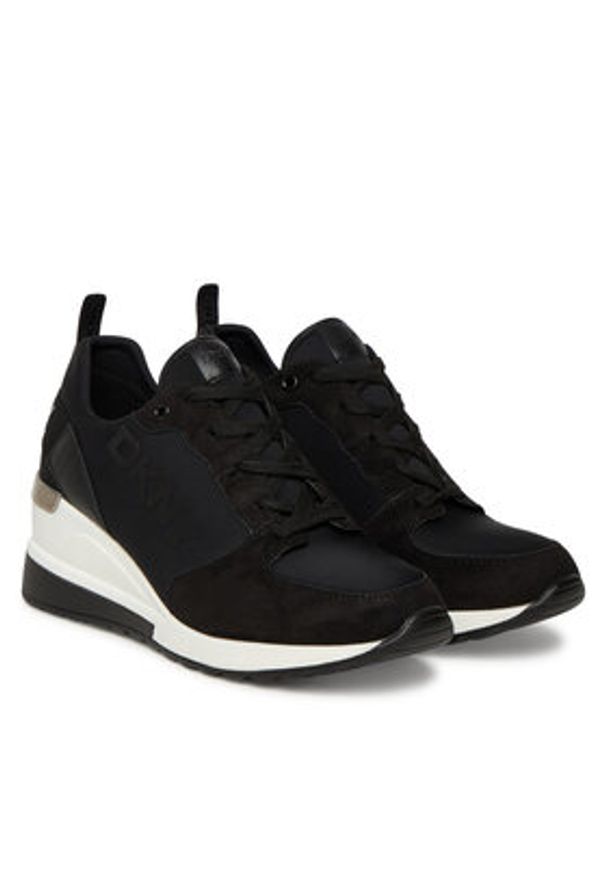DKNY Sneakersy K3502962 Czarny. Kolor: czarny. Materiał: materiał