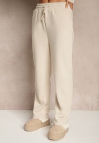 Renee - Beżowy 2-częściowy Komplet Dresowy z Bluzą i Spodniami Orifira. Kolor: beżowy. Materiał: dresówka #4