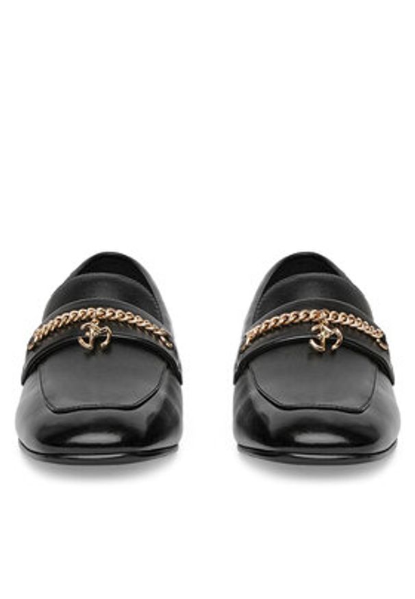 Eva Minge Loafersy CYNIA-LT2513-37 Czarny. Kolor: czarny. Materiał: skóra