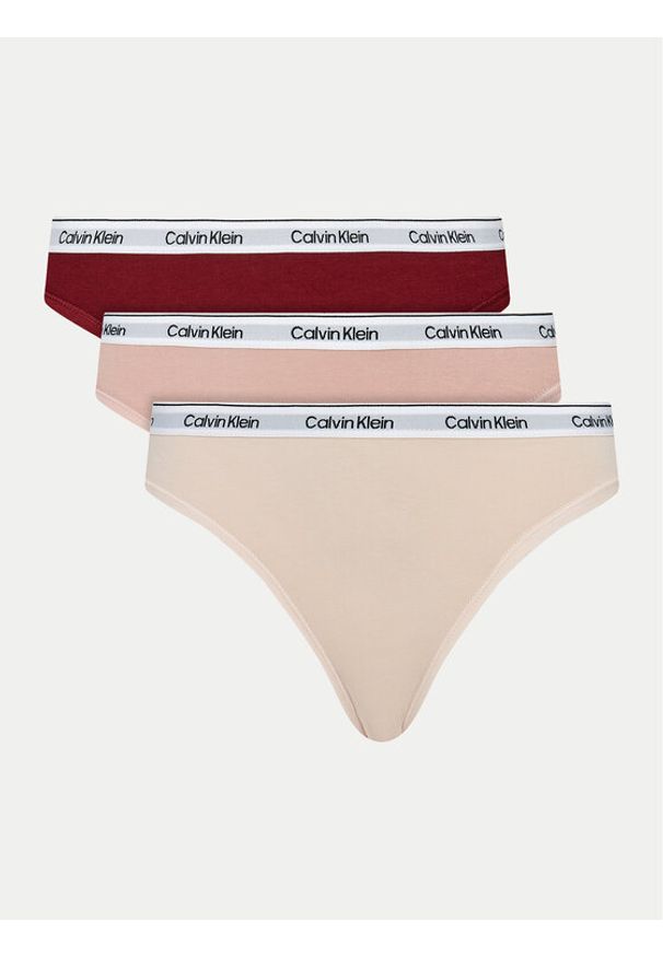 Calvin Klein Underwear Komplet 3 par fig klasycznych 000QD5207E Kolorowy. Materiał: bawełna. Wzór: kolorowy