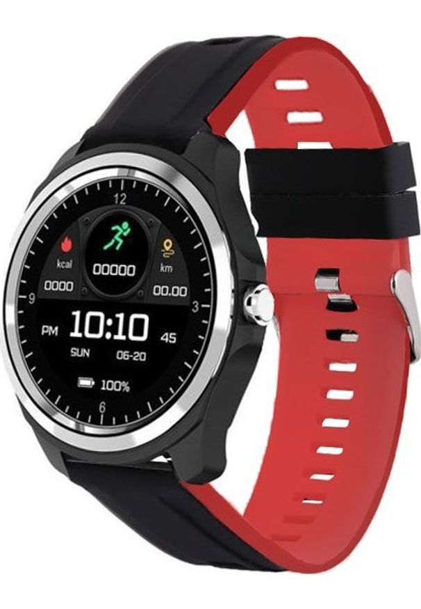 Smartwatch Pacific 26-5 Czarno-czerwony (PACIFIC 26-5). Rodzaj zegarka: smartwatch. Kolor: czerwony, czarny, wielokolorowy