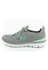 skechers - Buty sportowe damskie Skechers Summits-Sneak Peek. Kolor: szary. Materiał: tkanina. Szerokość cholewki: normalna