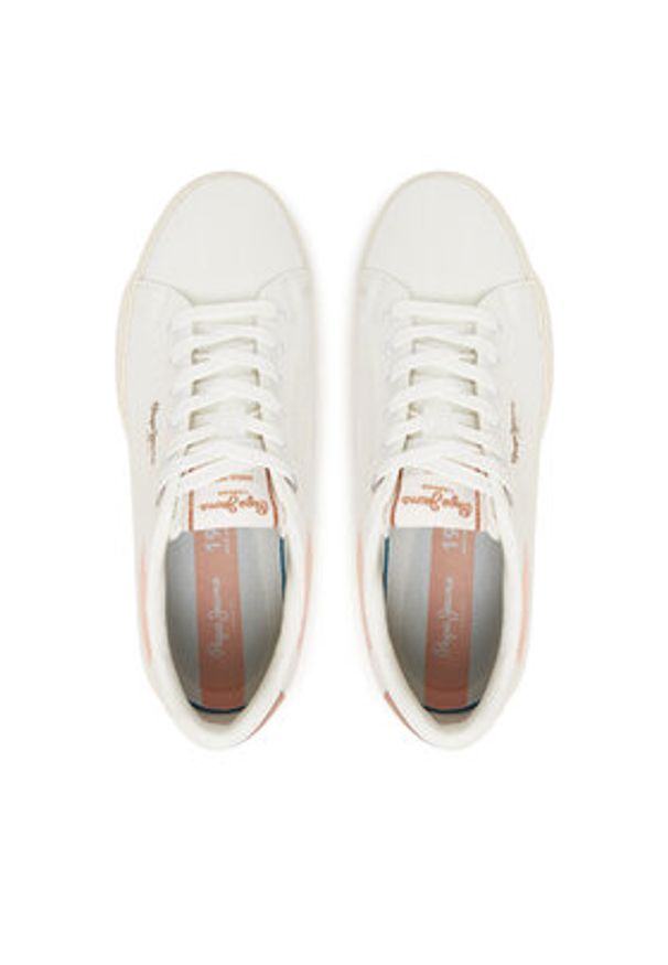 Pepe Jeans Sneakersy Kenton Knit PLS31601 Biały. Kolor: biały. Materiał: materiał