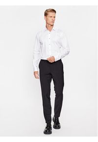 Karl Lagerfeld - KARL LAGERFELD Koszula 605036 534602 Biały Modern Fit. Typ kołnierza: dekolt w karo. Kolor: biały. Materiał: bawełna #3