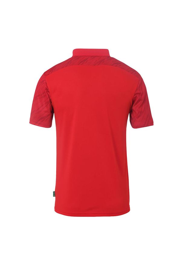 UHLSPORT - Polo Uhlsport Progressive 28. Typ kołnierza: polo. Kolor: czerwony, wielokolorowy, czarny. Sport: piłka nożna