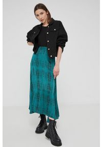 Answear Lab kurtka jeansowa damska kolor czarny przejściowa oversize. Kolor: czarny. Materiał: jeans. Wzór: gładki. Styl: wakacyjny #2