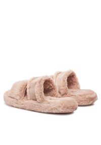 TOMMY HILFIGER - Tommy Hilfiger Kapcie Fur Basics Slipper FW0FW08343 Różowy. Kolor: różowy. Materiał: materiał #4