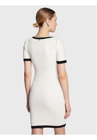 Fracomina Sukienka dzianinowa FS23SD5005K41701 Biały Slim Fit. Kolor: biały. Materiał: dzianina, syntetyk #2