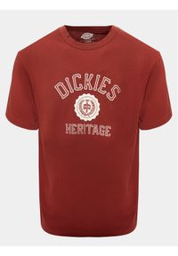 Dickies T-Shirt Oxford DK0A4YFL Bordowy Regular Fit. Kolor: czerwony. Materiał: bawełna #1