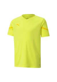 Koszulka dziecięca Puma Teamflash Jersey Geel 164 - Sportowa i oddychająca. Kolor: żółty. Materiał: jersey. Sport: piłka nożna #1