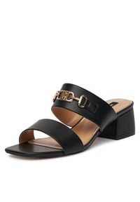 Nine West Klapki 2560-01 Czarny. Kolor: czarny. Materiał: materiał, syntetyk #5