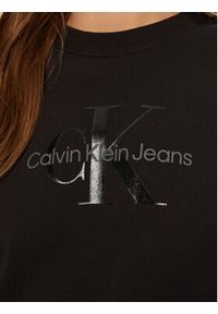 Calvin Klein Jeans Bluza Glossy Monologo J20J224724 Czarny Regular Fit. Kolor: czarny. Materiał: bawełna