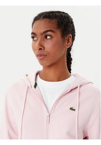 Lacoste Bluza SF5256 Różowy Regular Fit. Kolor: różowy. Materiał: bawełna #5