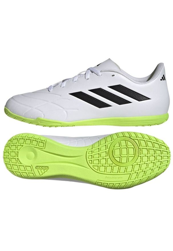 Adidas - Buty piłkarskie adidas Copa Pure.4 In M GZ2537 białe białe. Zapięcie: sznurówki. Kolor: biały. Materiał: guma, syntetyk. Sport: piłka nożna