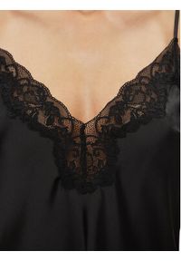 SELMARK - Selmark Koszulka piżamowa Gabrielle 61061 Czarny Regular Fit. Kolor: czarny. Materiał: syntetyk