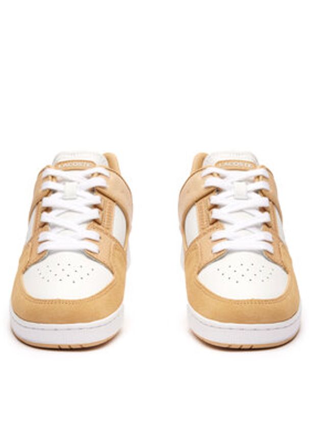 Lacoste Sneakersy Court Cage 747SFA0105 Brązowy. Kolor: brązowy. Materiał: skóra