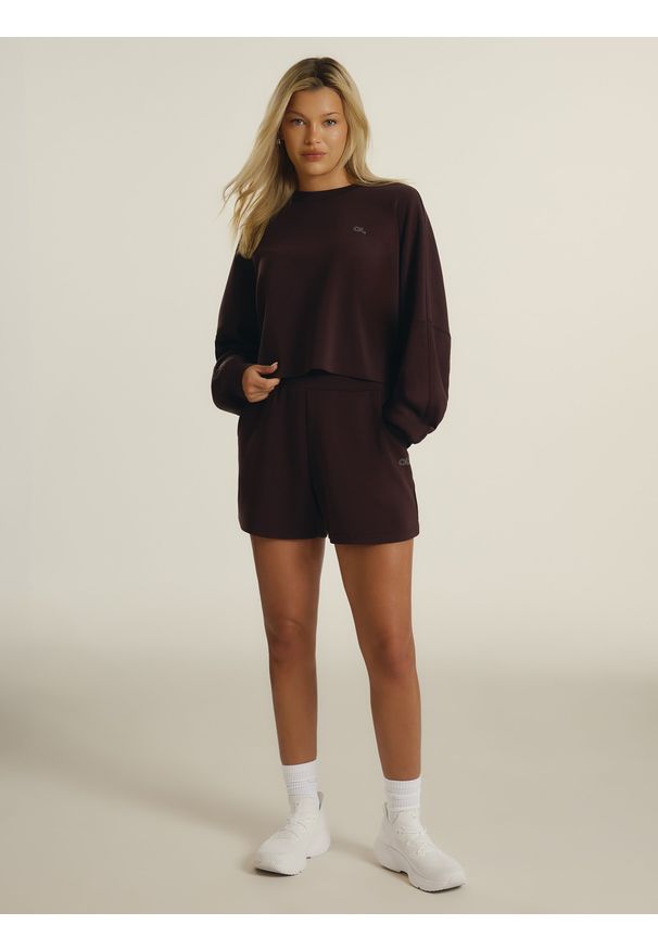 4f - 4F Spodenki z modalem damskie 4F x Anna Lewandowska - brązowe S. Stan: podwyższony. Kolor: brązowy. Materiał: materiał, dzianina. Sport: joga i pilates, fitness