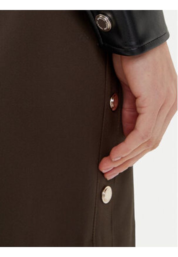 Morgan Kurtka z imitacji skóry 252-GNOLA Czarny Regular Fit. Kolor: czarny. Materiał: skóra