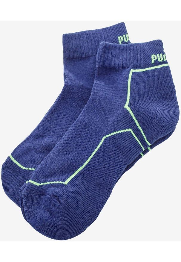 ZEAGLE - Skarpetki Sportowe Puma Performance 2-Pack Neon Niebieskie 43-46. Kolor: niebieski, turkusowy, wielokolorowy. Materiał: poliester, elastan, poliamid, bawełna. Sport: fitness
