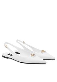 DOLCE & GABBANA - Dolce&Gabbana Sandały CG0795 A1953 Biały. Kolor: biały. Materiał: skóra