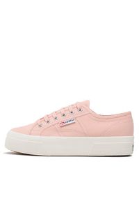 Superga Trampki 2740 Platforma S21384W Różowy. Kolor: różowy. Materiał: materiał. Obcas: na platformie #5