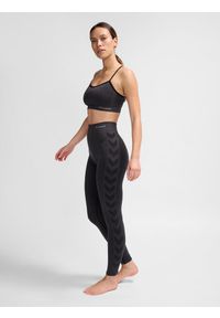 Damski biustonosz sportowy Hummel CI Scrunch. Kolor: czarny. Sport: fitness