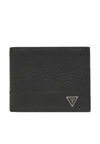 Guess Duży Portfel Męski SMBAGR LEA24 Czarny. Kolor: czarny. Materiał: skóra