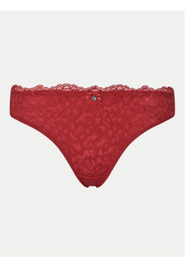 Hunkemöller Stringi Marine 300261 Czerwony. Kolor: czerwony. Materiał: syntetyk