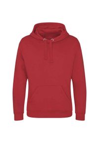 AWDIS - Męska Bluza Z Kapturem Just Hoods Graduate Heavyweight Hoodie. Typ kołnierza: kaptur. Kolor: czerwony