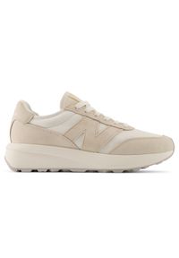 Buty unisex New Balance U370PC – beżowe. Kolor: beżowy. Materiał: zamsz, skóra. Szerokość cholewki: normalna. Sezon: lato #1