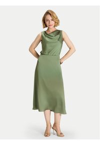 Swing Sukienka koktajlowa 5AK04900 Zielony Regular Fit. Kolor: zielony. Materiał: syntetyk. Styl: wizytowy #1