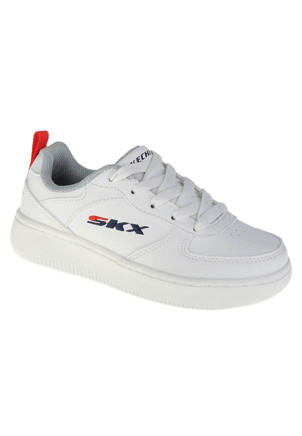 skechers - Buty sportowe Sneakersy chłopięce, Sport Court 92. Kolor: biały. Model: Skechers Sport. Sport: turystyka piesza