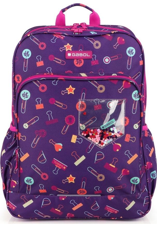 GABOL BACKPACK DIARY PURPLE WITH GLITTER