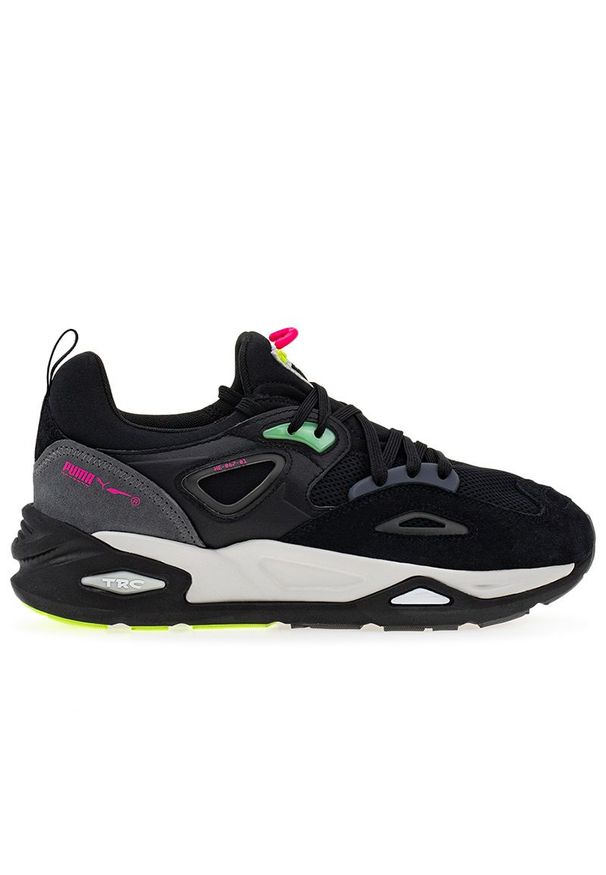 Buty Puma TRC Blaze 38495813 - czarne. Kolor: czarny. Materiał: guma, materiał, syntetyk, zamsz. Szerokość cholewki: normalna. Wzór: aplikacja