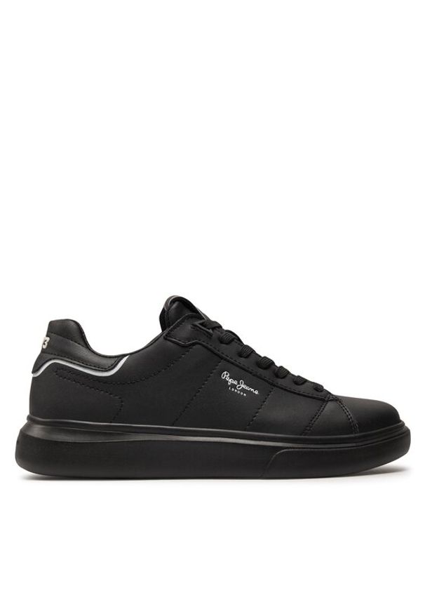 Pepe Jeans Sneakersy PMS30981 Czarny. Kolor: czarny. Materiał: skóra