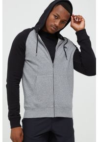 Quiksilver bluza męska kolor czarny z kapturem gładka. Okazja: na co dzień. Typ kołnierza: kaptur. Kolor: szary. Materiał: bawełna. Długość rękawa: raglanowy rękaw. Wzór: gładki. Styl: casual